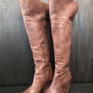 Kork Ease Over the Knee Tall Leather Boots Size 7